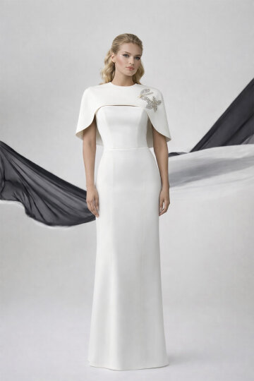 CAPE BRIDAL GOWN - 2