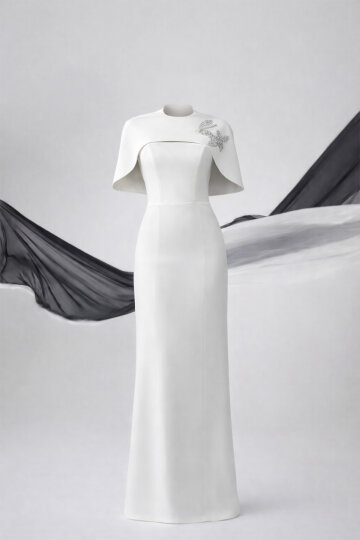 CAPE BRIDAL GOWN - 5
